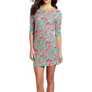 Lilly Pulitzer Orchid Pink Palm Print Cassie Dress